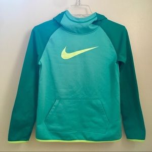 Nike Teal Therma DriFit Pullover Hoodie
